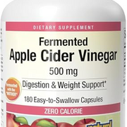 Natural Factors, Apple Cider Vinegar Capsule, Supports Digestion and Weight Management, 180 capsules (90 servings)