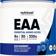 Nutricost EAA Powder 30 Servings (Blue Raspberry) - Essential Amino Acids - Non-GMO, Gluten Free, Vegetarian Friendly