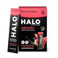 HALO Hydration - Electrolyte Drink Mix | Hydration Powder Packets | Watermelon Flavor – For Sports and Cycling | Easy Open Single Serving Stick | 6 Sticks