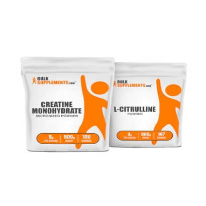 BULKSUPPLEMENTS.COM Creatine 500g + L-Citrulline 500g Bundle