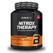 BioTechUSA Nitrox Therapy | Mit Vitamin B6, Magnesium und Koffein | 16 Wirkstoffe | Glutenfrei, Laktosefrei, 680 g, Tropische Früchte