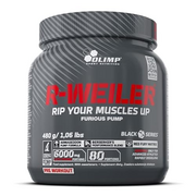 OLIMP “R-Weiler” Pre Workout Booster Pulver 480g - Vitamin B Komplex Und Koffein - Beta-Alanin - Ergänzung Ohne Zucker - Getränkepulver Für Energy Drink (Raging Cola)