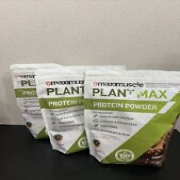3x Maximuscle Plant Max Protein Powder Vegan Vegetarian Chocolate 480g Date11/23