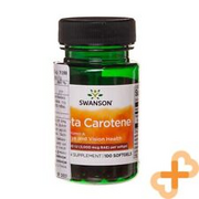 SWANSON Beta Carotene Supplement 100 Capsules Eye and Vision Health Support