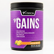 V-Gains Muscle Builder 30 Servings - Creatine, HMB, Glycerol + More - Orange