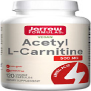 Jarrow Formulas, Acetyl-L-Carnitine, 500Mg, High Dose, 120 Vegan Capsules, Glute