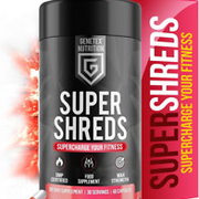 Super Shreds Weight Supplement Capsules for Men & Women: Pre Workout, Water Bala