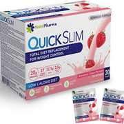 Quick Slim Meal Replacement Shake for Weight Loss, 30 Servings, 20G Protein, 27