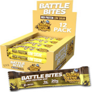 Battle Bites - High Protein Bars 12 X 62G - Sticky Toffee Pudding Flavour - Low