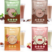 21X Meal Replacement Shakes Bundle (Mint Chocolate, Cafe Latte, Caramel, White C