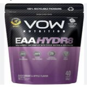 EAA Hydr8 Powder 40 Servings Vegan BCAA Blend VOW Nutrition 500g