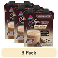 (3 Pack) Atkins Protein Shake, Mocha Latte Gluten Free, 4 Ct (Ready To Drink)