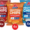 Atkins Protein Chips Variety Pack, 4g Net Carbs, 13g Protein, Gluten Free, Low