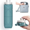 SPECIAL MADE Collapsible Water Bottles Cups Leakproof 8*8*7cm, Dark Green