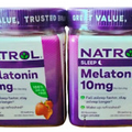 2X Natrol 10mg melatonin gummies fall asleep faster sleep longer wake up refresh