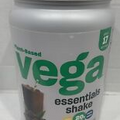 Vega Essentials Shake Plant Based Vegan Powder Chocolate- 21.6oz.20g Protein.