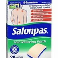 Salonpas Pain Relieving Patches 20 Each By Salonpas (LOT of 7 boxes)