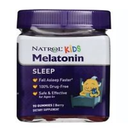 1 Bottle of 90  NATROL Melatonin Kids Gummies 1mg Nighttime Sleep Berry  06/2024