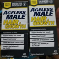 Ageless Male Hair Growth 42 x 2 = 84  Softgels Drug Free EXP 05/2025
