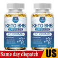 120 Keto BHB Capsules Weight Loss Diet Pills Fat Burner Detox Dietary Supplement