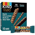 KIND THINS Dark Chocolate Nuts & Sea Salt Bars Now with Peanuts Gluten Free 4...
