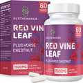 SUSTAINANCE Red Vine Leaf Extract 1400mg & Horse Chestnut Extract 100mg Suppleme