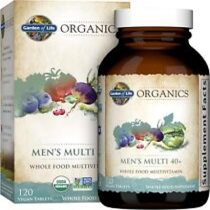 Organics Whole Food Multivitamin for Men 120 Count (Pack 1)
