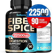 22 in 1 Fiber and Spice Supplement 22500 Mg - 90 Vegan Capsules - Support Digest