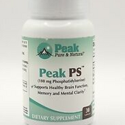 Peak Pure & Natural PS Phosphatidylserine 100mg Brain Health Supplement  30 Caps