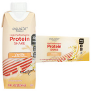 Equate High Performance Protein Shake, Vanilla, 11 fl oz, 12 Ct NEW US
