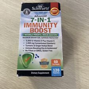 Bioschwartz 7-in-1 Immunity Boost Capsules 120ct Turmeric Ginger Non GMO 02/25