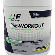 NF Sports Pre-Workout - Supports Energy, Cognitive Function, Strength, and Muscular Endurance to Optimize Workouts– Coconut Pineapple Flavor-25 Servings