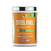 SteelFit Steel Fuel BCAAs Amino Acids Powder for Intra-Workout to Accelerate Muscle Growth & Enhanced Endurance - 30 Servings (Lemon Lime)