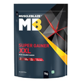 Eleven Zone Super Gainer XXL, Muscle Mass High Protein Gainer (Chocolate Bliss, 1 Kg / 2.2 lb)