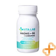 Vita-Lab Magnesium Vitamin B6 Chromium 90 Tablets Supplement for Muscle Health