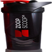 Zoopscoop Protein Shaker Bottle - Black | Premium Gym Bottle for Protein Shakes