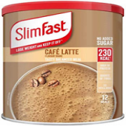 Slimfast Meal Shake, Caf‚ Latte Flavour, New Recipe, 12 Servings, Lose Weight an