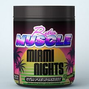Retro Muscle Miami Nights Stim Pre-Workout Supplement, 480g