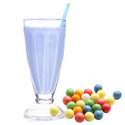 Kaugummi Blau Süßmolke Drink Pulver mit Whey Protein