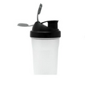 Athletic Works Frost/Black Protein Drink Shaker Bottle W/Mixing Ball, 24 Fluid O