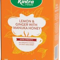 Kintra Foods Herbal Tea Bags, 25 Pieces (Lemon & Ginger with Manuka Honey)