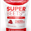 HumanN SuperBeets Heart Chews, Pomegranate Berry Flavor Healthy Energy, 60 Count