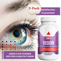 AREDS 2 Eye Vitamins Relief for Eye Strain Dry Eyes Eye Health Booster [2-Pack]