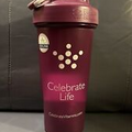 20oz Purple Blender Bottle with Wire Ball Celebrate Life Vitamins