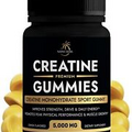 NATIVE OASIS Creatine Monohydrate 5,000MG Gummy Creatine Supplement Men Women 60