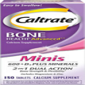 Caltrate Minis 600 plus D3 plus Minerals Calcium and Vitamin D Supplement Tablet