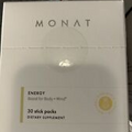 Monat Energy Packets (30) Pineapple Flavored New, Sealed *Expires 02/2027