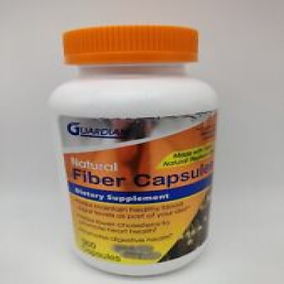 Guardian Psyllium Natural Fiber Capsules 360 Count Pills Exp 03/2026