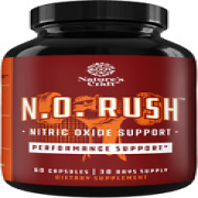 Nitric Oxide Support Pills - Natural Workout Supplement & Exercise Enhancer - Bo