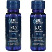 Life Extension Nad+ Cell Regenerator Nicotinamide Riboside 100 mg 30 Veg  Qty 2